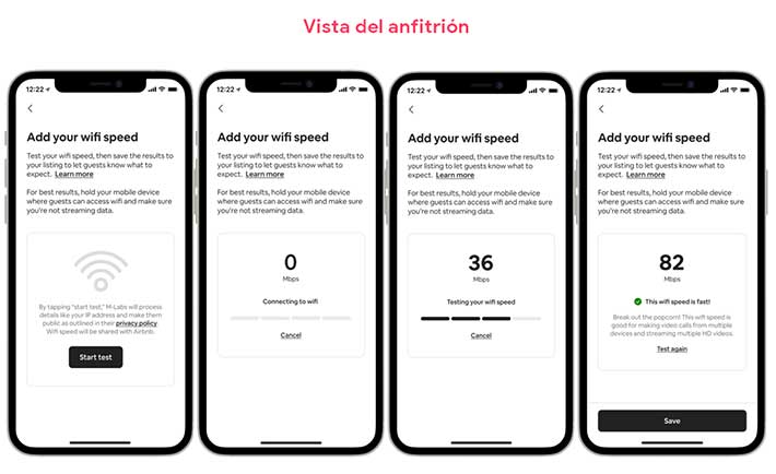 Airbnb vista del anfitrión