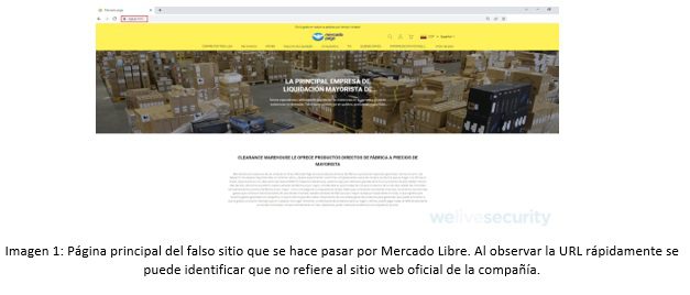 Sitio falso se hace pasar por Mercado Libre y capta víctimas utilizando precios atractivos
